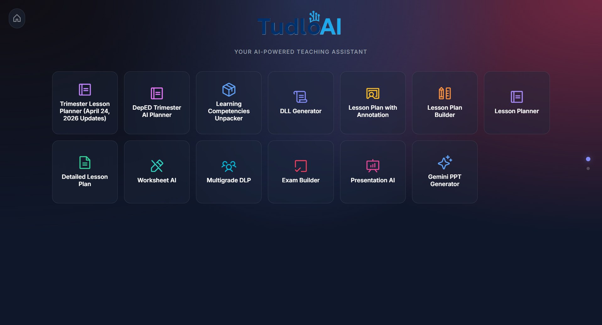Tudlo App Interface 4
